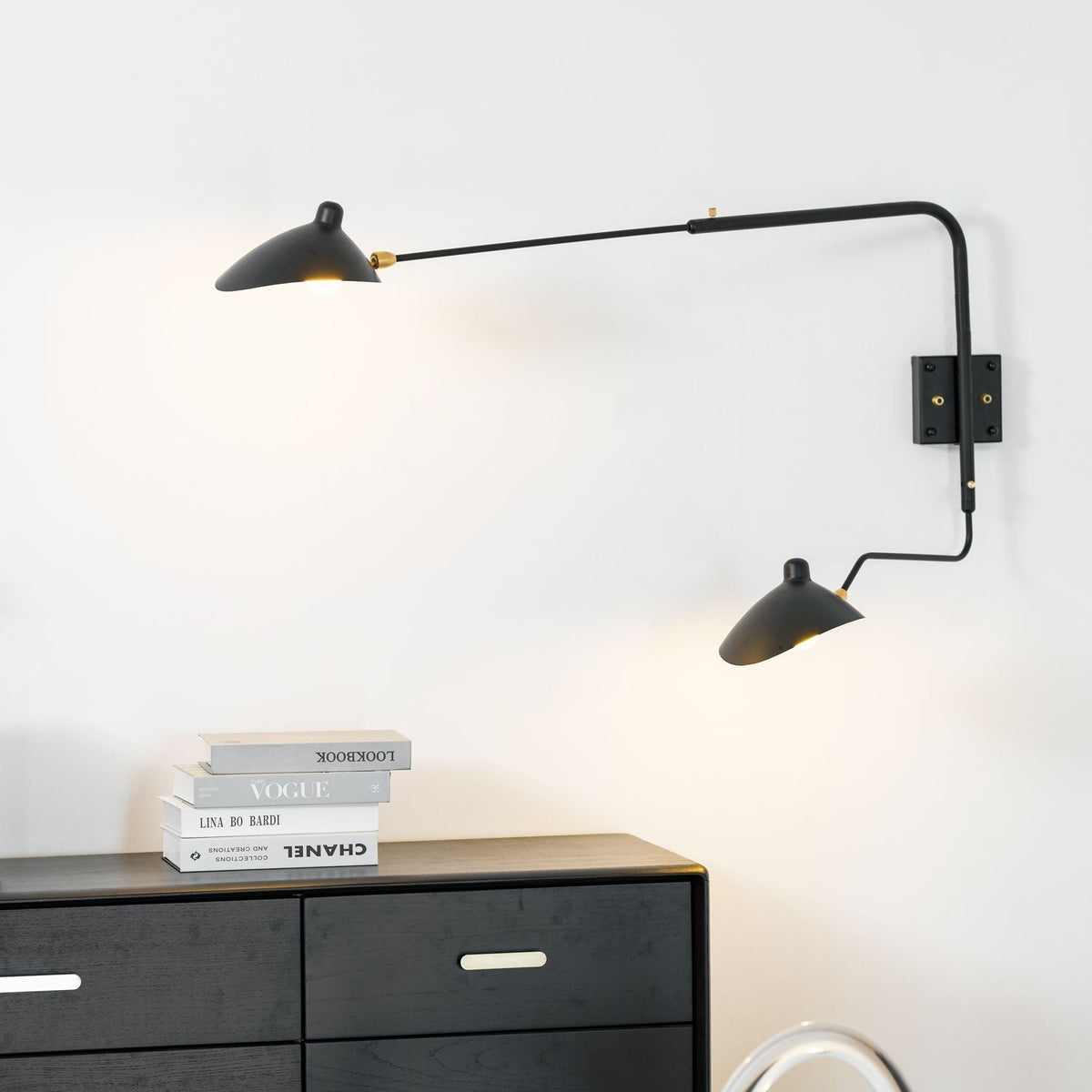 Mouille-Inspired Sculptural Wall Light, Hardwired Wall Sconce, detail 14