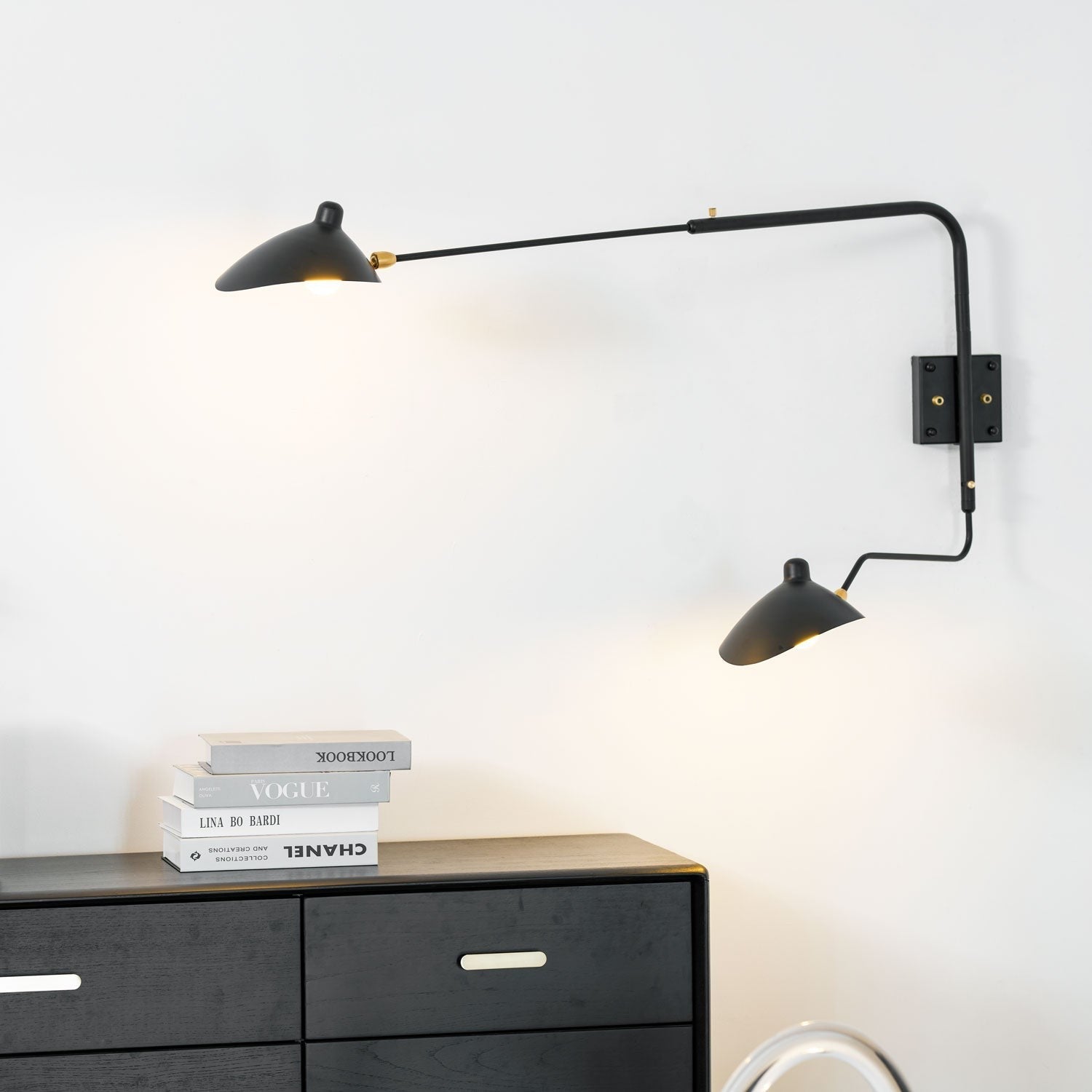 Mouille-Inspired Sculptural Wall Light, Hardwired Wall Sconce, detail 14