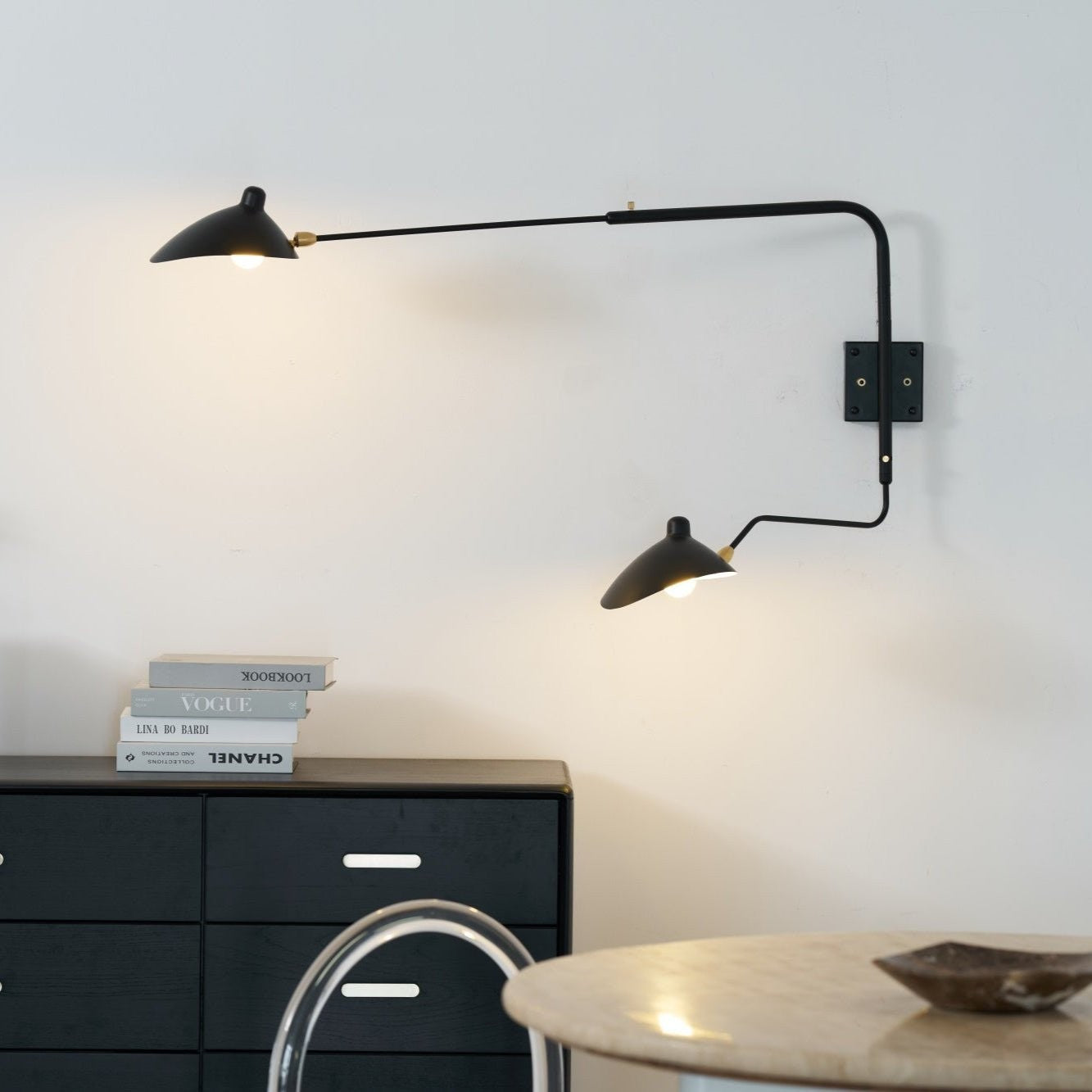 Mouille-Inspired Sculptural Wall Light, Hardwired Wall Sconce, detail 16