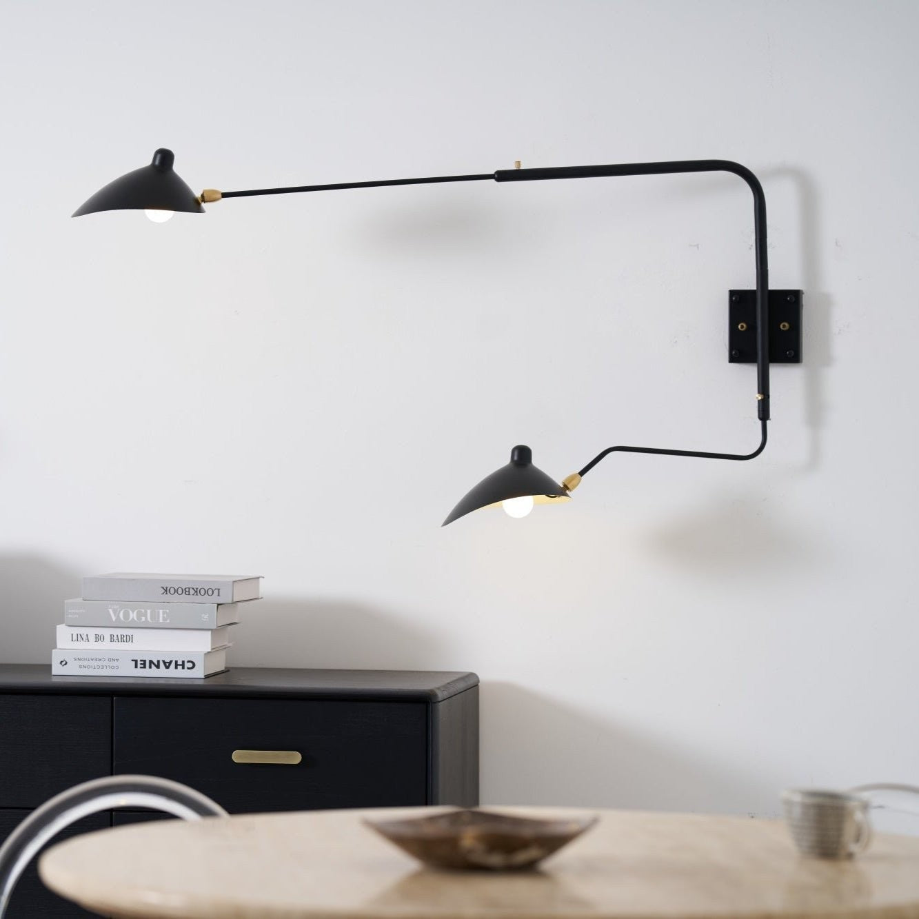 Mouille-Inspired Sculptural Wall Light, Hardwired Wall Sconce, detail 17