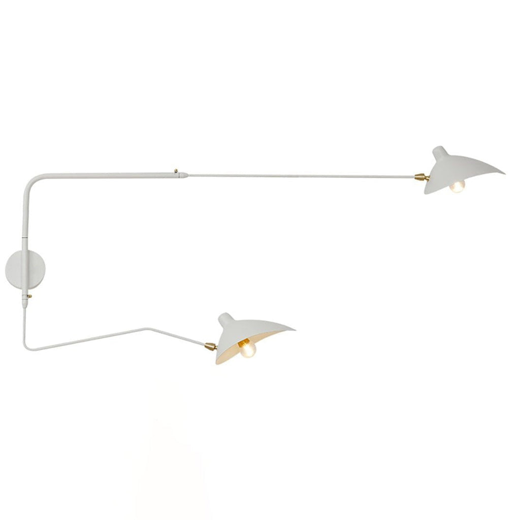 Mouille-Inspired Sculptural Wall Light, Hardwired Wall Sconce, Metal, L 47.2″ x H 15.8″