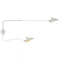 Mouille-Inspired Sculptural Wall Light, Hardwired Wall Sconce, Metal, L 47.2″ x H 15.8″