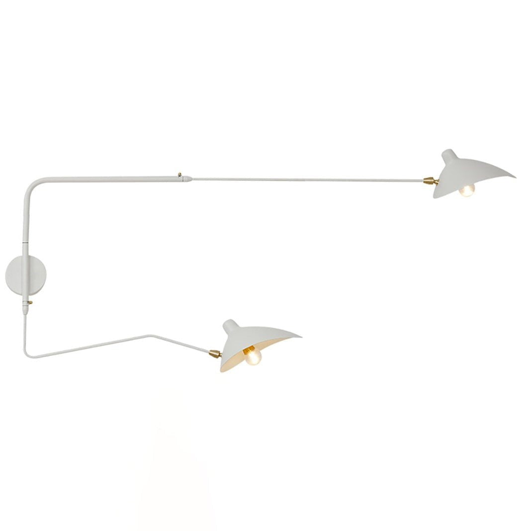 Mouille-Inspired Sculptural Wall Light, Hardwired Wall Sconce, Metal, L 47.2″ x H 15.8″