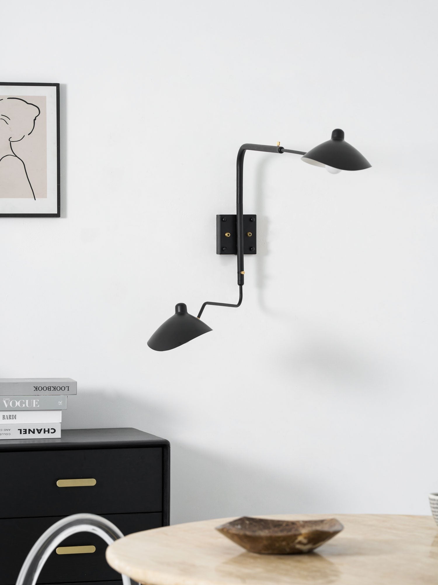 Mouille-Inspired Sculptural Wall Light, Hardwired Wall Sconce, detail 20