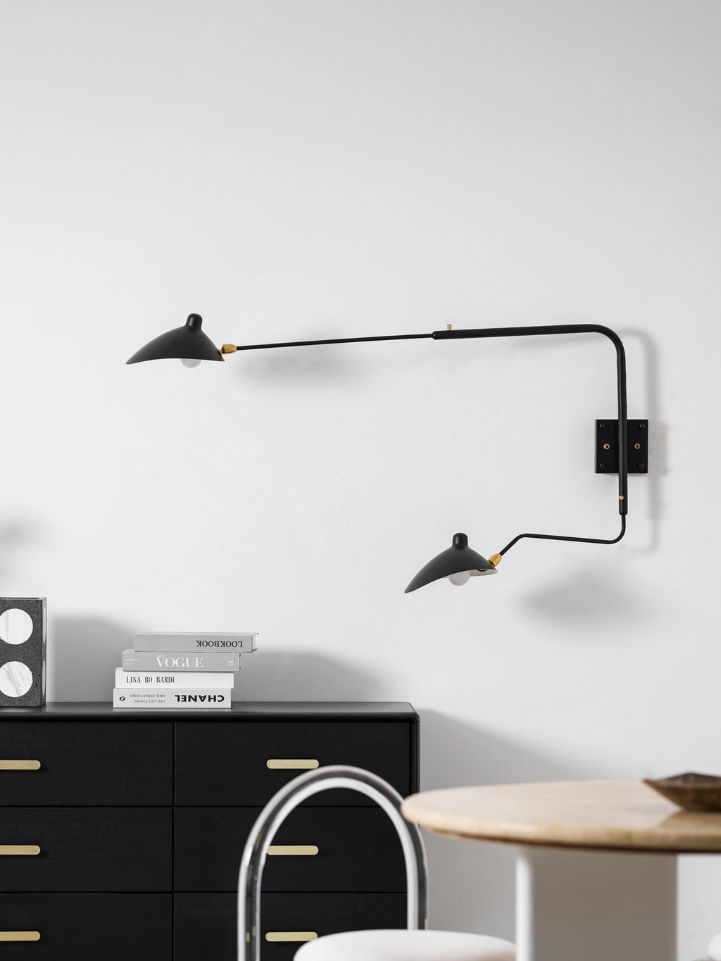 Mouille-Inspired Sculptural Wall Light, Hardwired Wall Sconce, detail 22