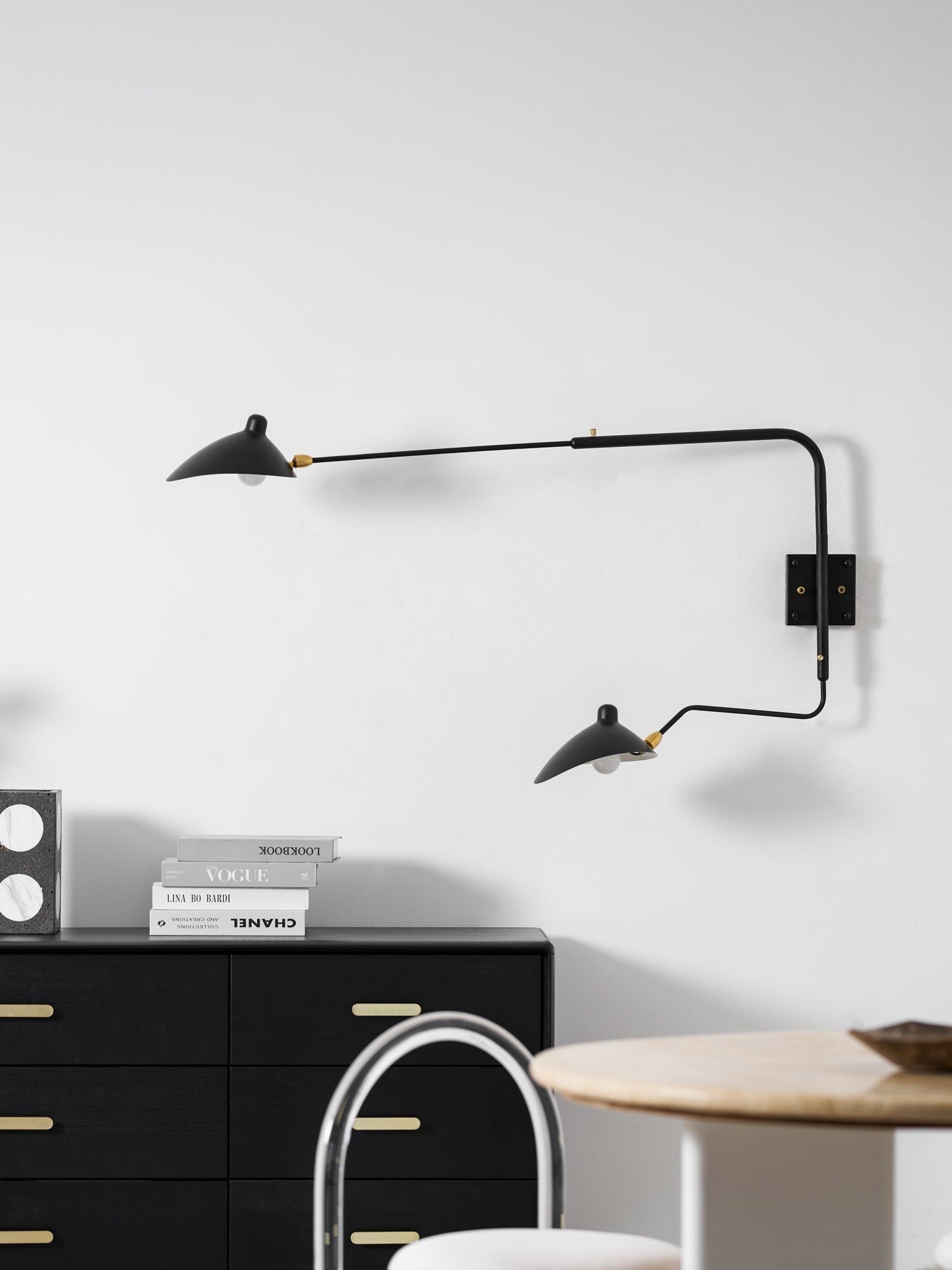 Mouille-Inspired Sculptural Wall Light, Hardwired Wall Sconce, detail 22