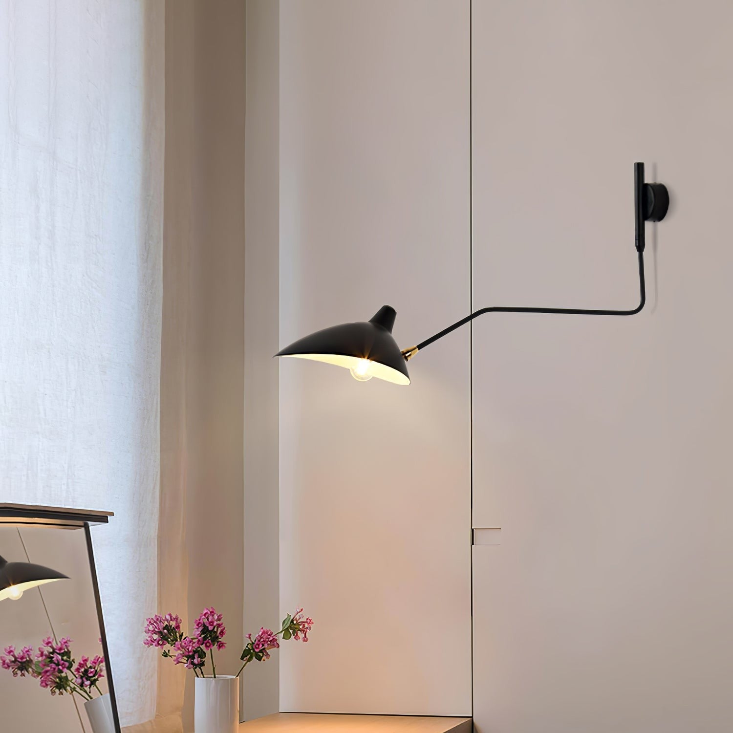 Mouille-Inspired Sculptural Wall Light, Hardwired Wall Sconce, detail 25