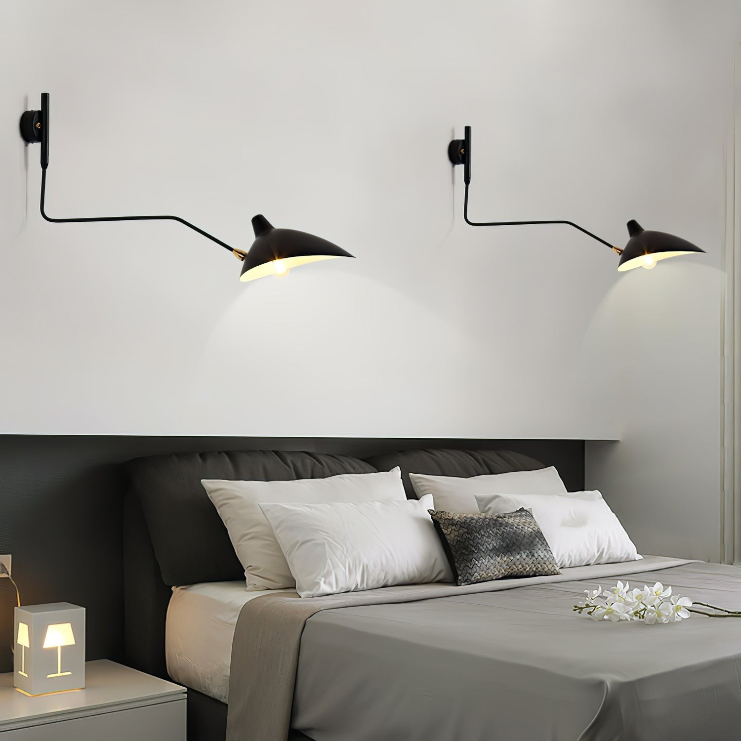 Mouille-Inspired Sculptural Wall Light, Hardwired Wall Sconce, detail 26