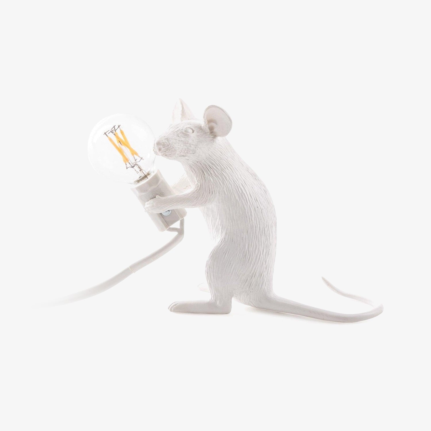 Mouse Table Lamp, Bedside Table Lamp, Resin, W 2.4″ x L 8.3″ x H 3.2″