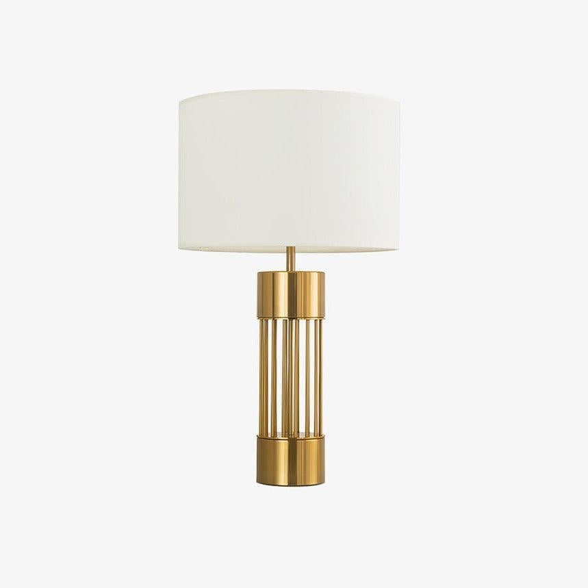 Nettle Hollow Metal Table Light, Bedside Table Lamp, ∅ 15″ x H 26.8″