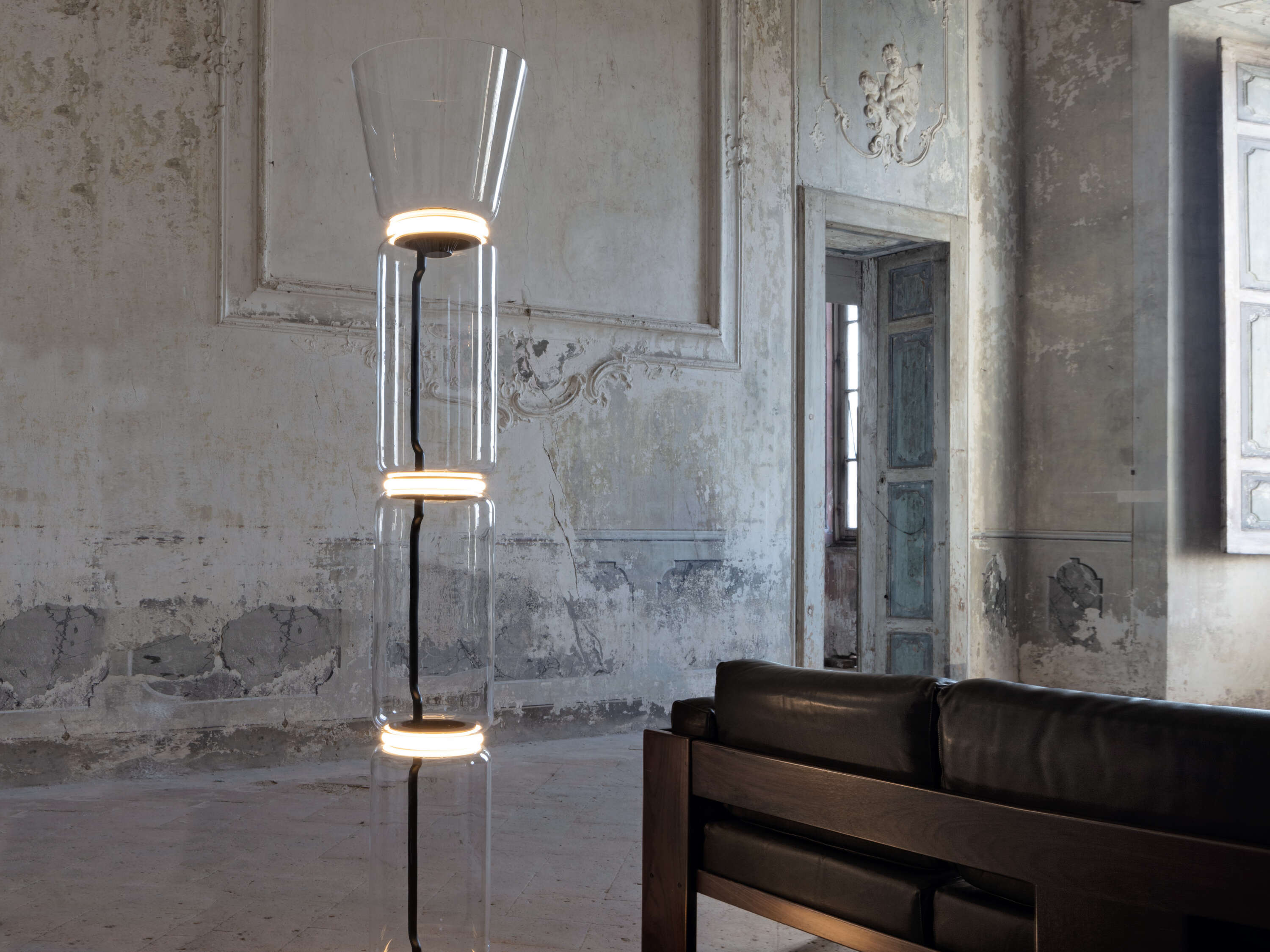 Bamboo Glass Floor Light, Floor Lamp, detail 93