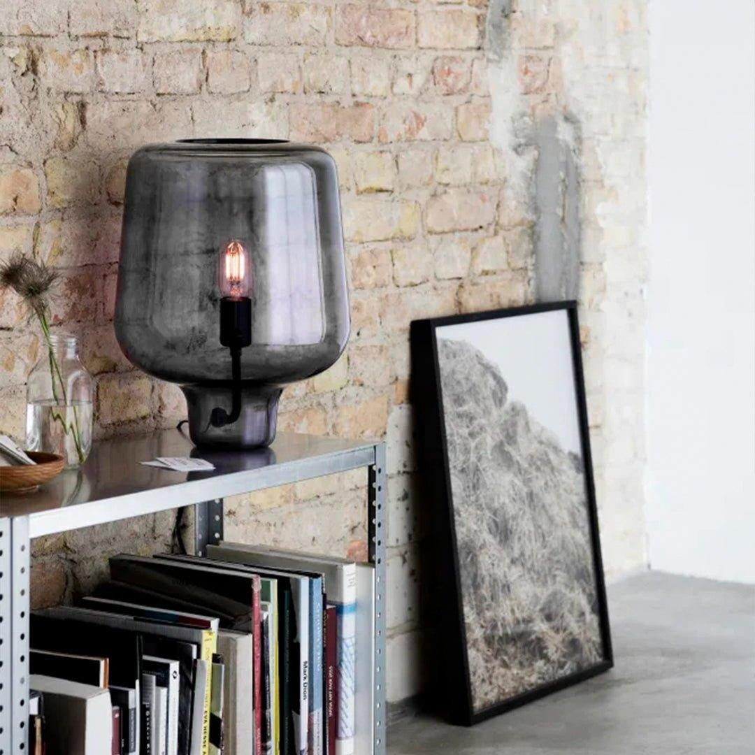 Noctra Glass Lantern Table Light, Bedside Table Lamp, detail 10
