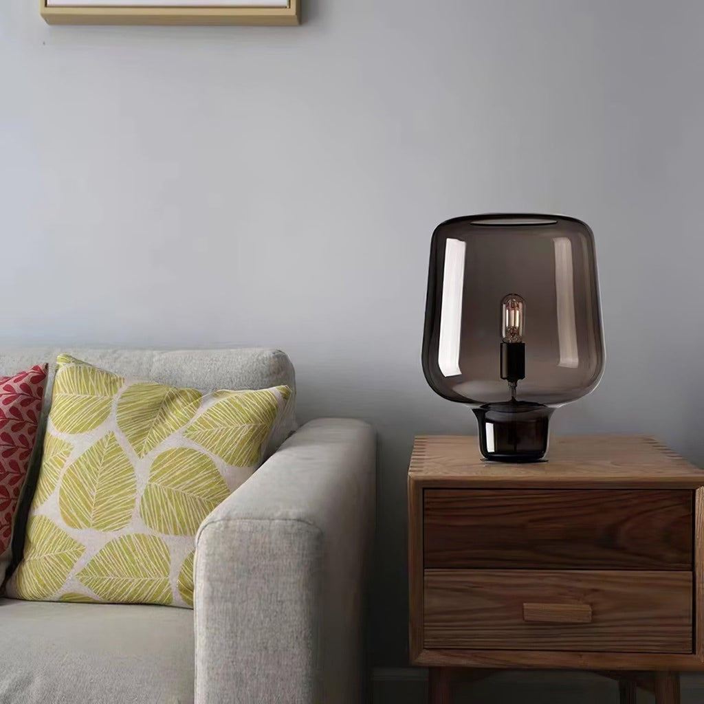 Noctra Glass Lantern Table Light, Bedside Table Lamp, detail 14