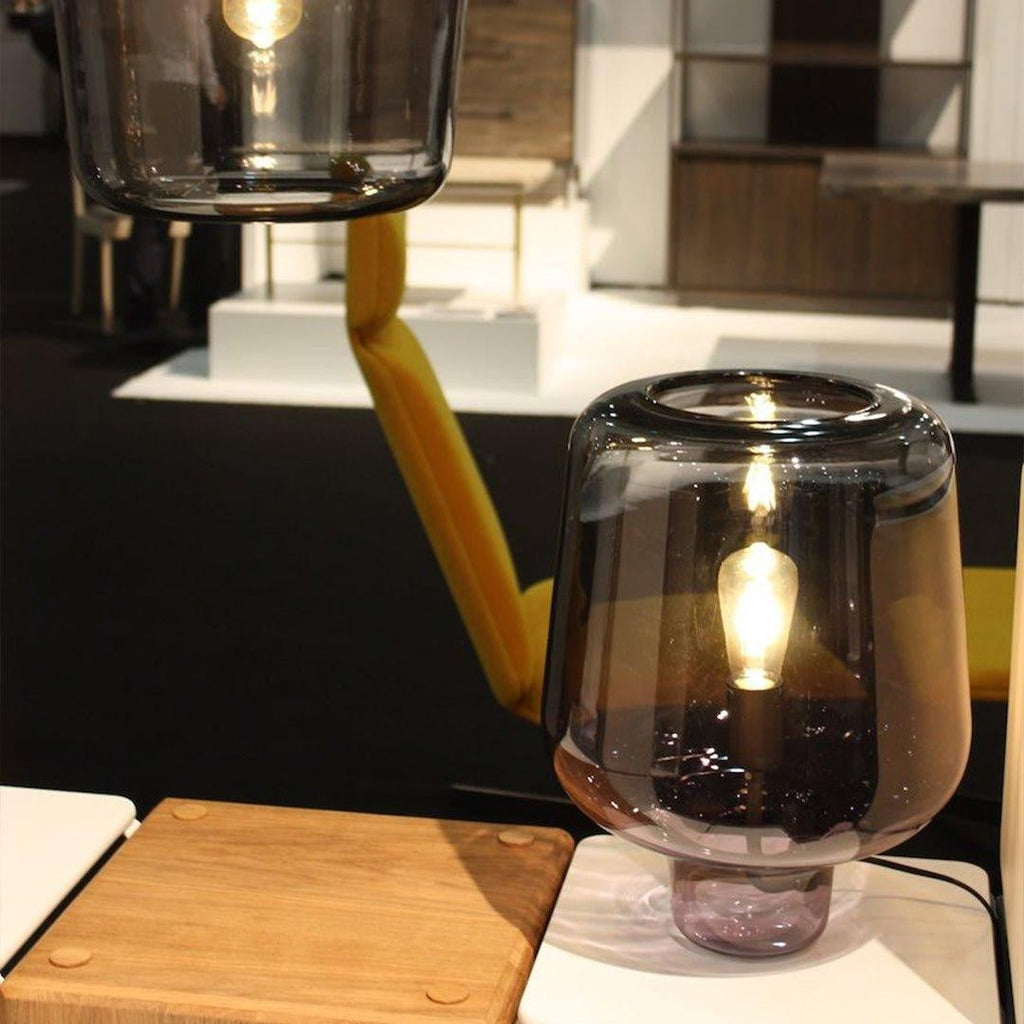 Noctra Glass Lantern Table Light, Bedside Table Lamp, detail 21