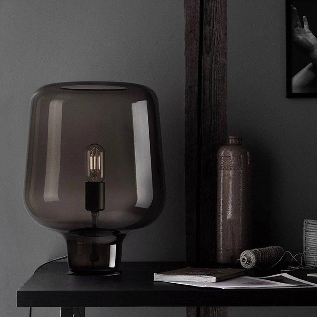 Noctra Glass Lantern Table Light, Bedside Table Lamp, detail 22