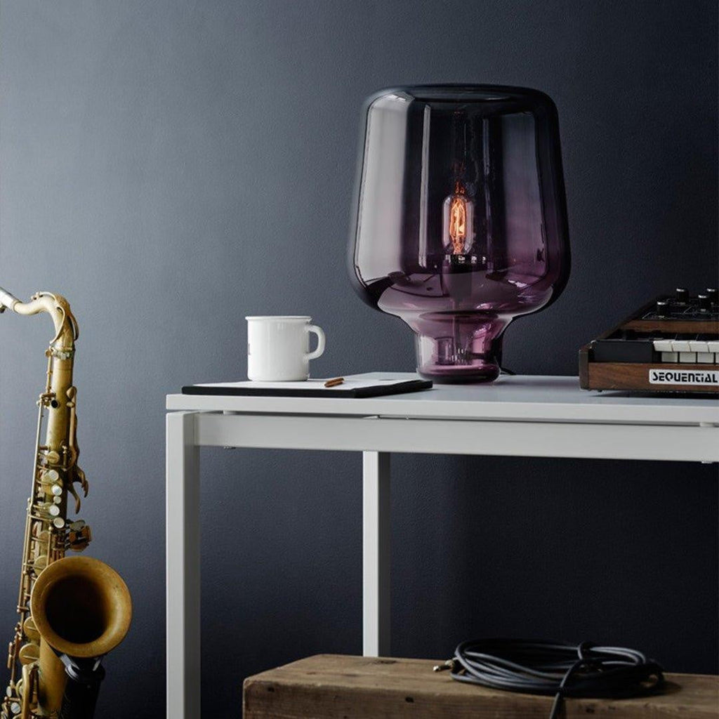 Noctra Glass Lantern Table Light, Bedside Table Lamp, detail 23
