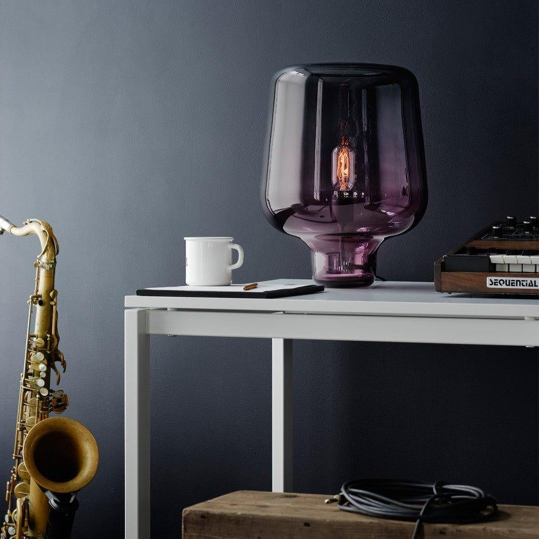 Noctra Glass Lantern Table Light, Bedside Table Lamp, detail 23