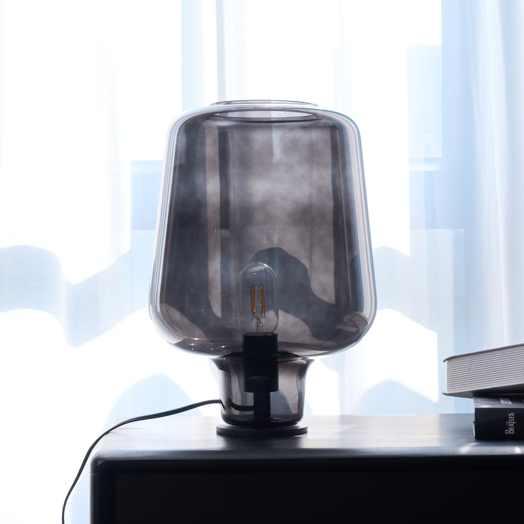 Noctra Glass Lantern Table Light, Bedside Table Lamp, detail 32