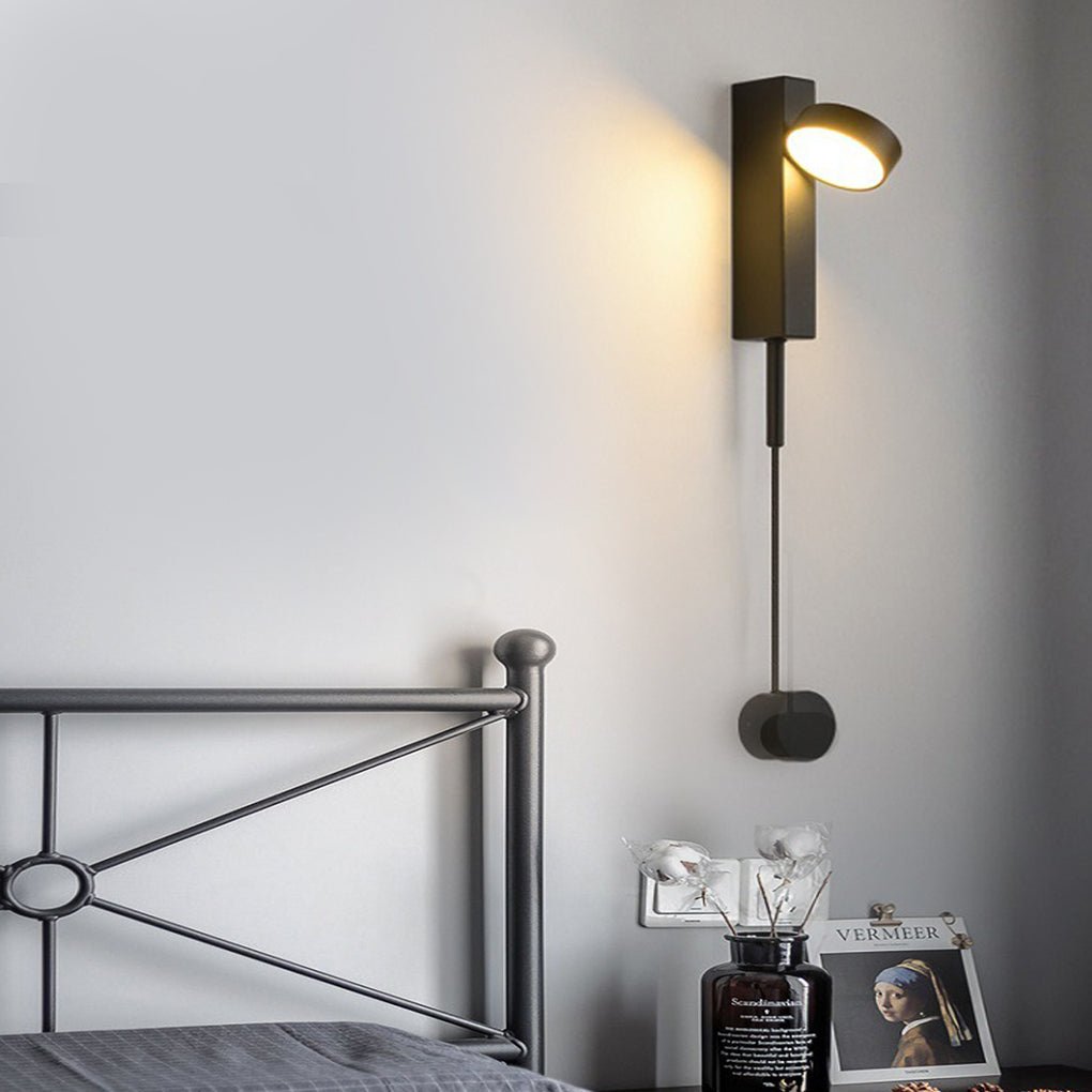 Nordic 180° Rotatable Adjustable LED Rotary Switch Wall Light for Bedside Aisle, Bedroom Wall Sconce, detail 2
