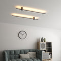 Nordic Linear Ultra-thin Long Strip LED Wall Light for Bedside Background Wall, Hardwired Wall Sconce, Aluminum, 47.2"