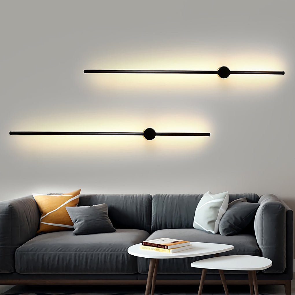 Nordic Linear Ultra-thin Long Strip LED Wall Light for Bedside Background Wall, Hardwired Wall Sconce, detail 12
