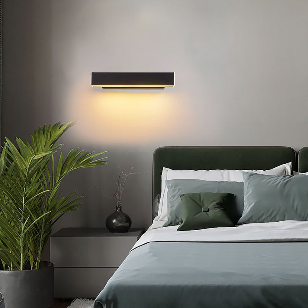 Nordic Clean-Lined 360° Rotatable LED Wall Light for Bedside Corridor Aisle, Bedroom Wall Sconce, detail 3