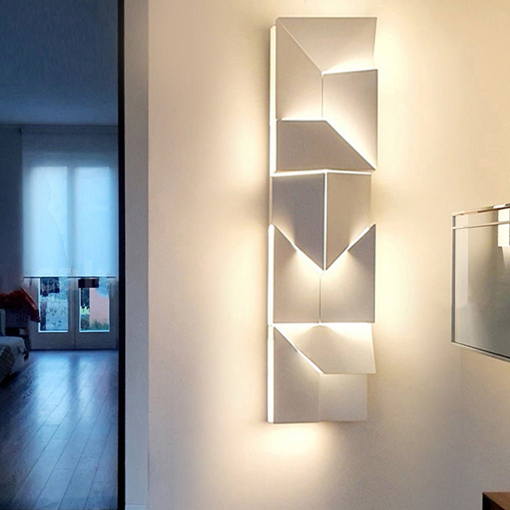 Nordic Clean-Lined Art Geometric Design Stepless Dimming LED Wall Light for Living Room, Bedroom Wall Sconce, detail 3