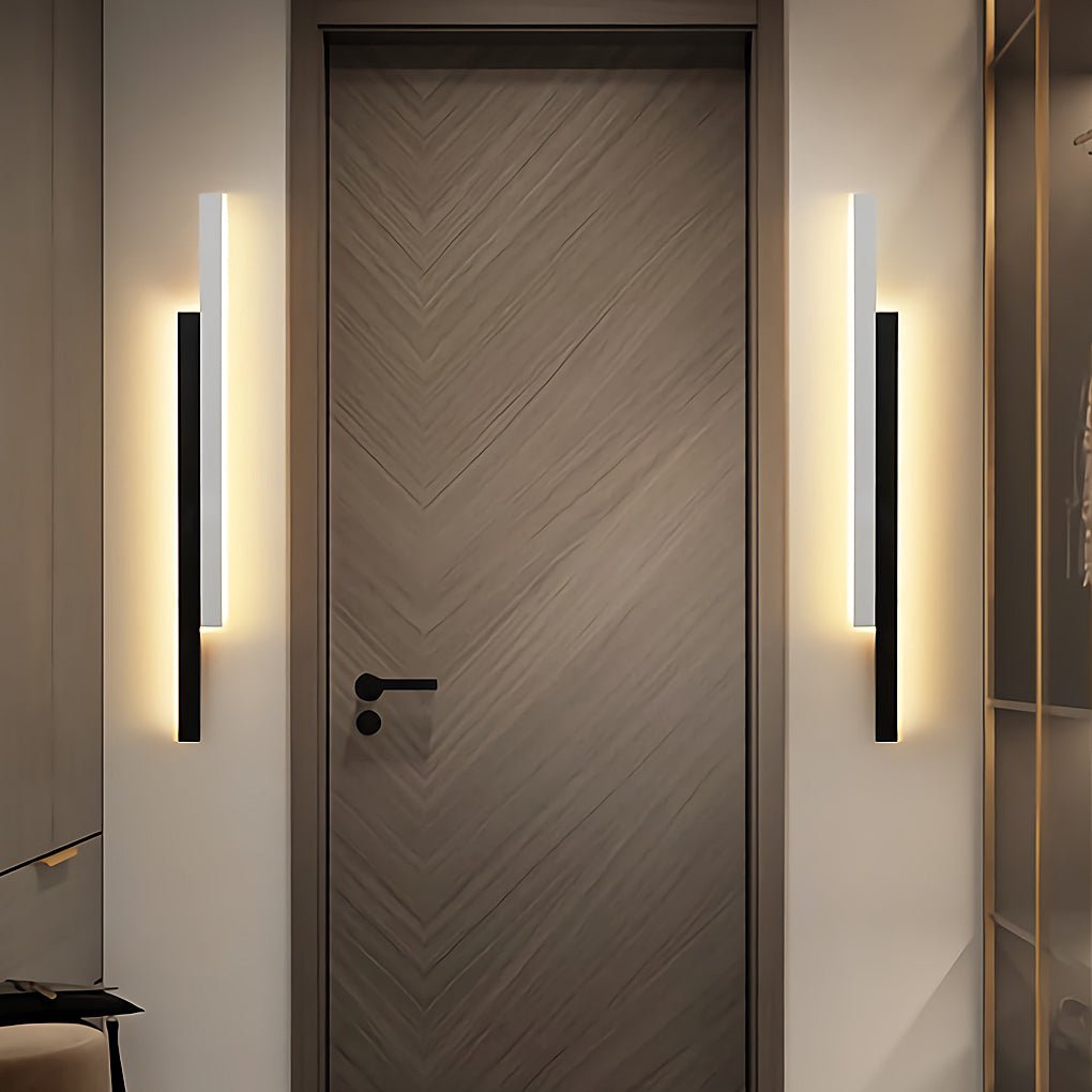 Nordic Clean-Lined Double Long Strip LED Wall Light for Living Room Bedside Aisle, Bathroom Wall Sconce, detail 6