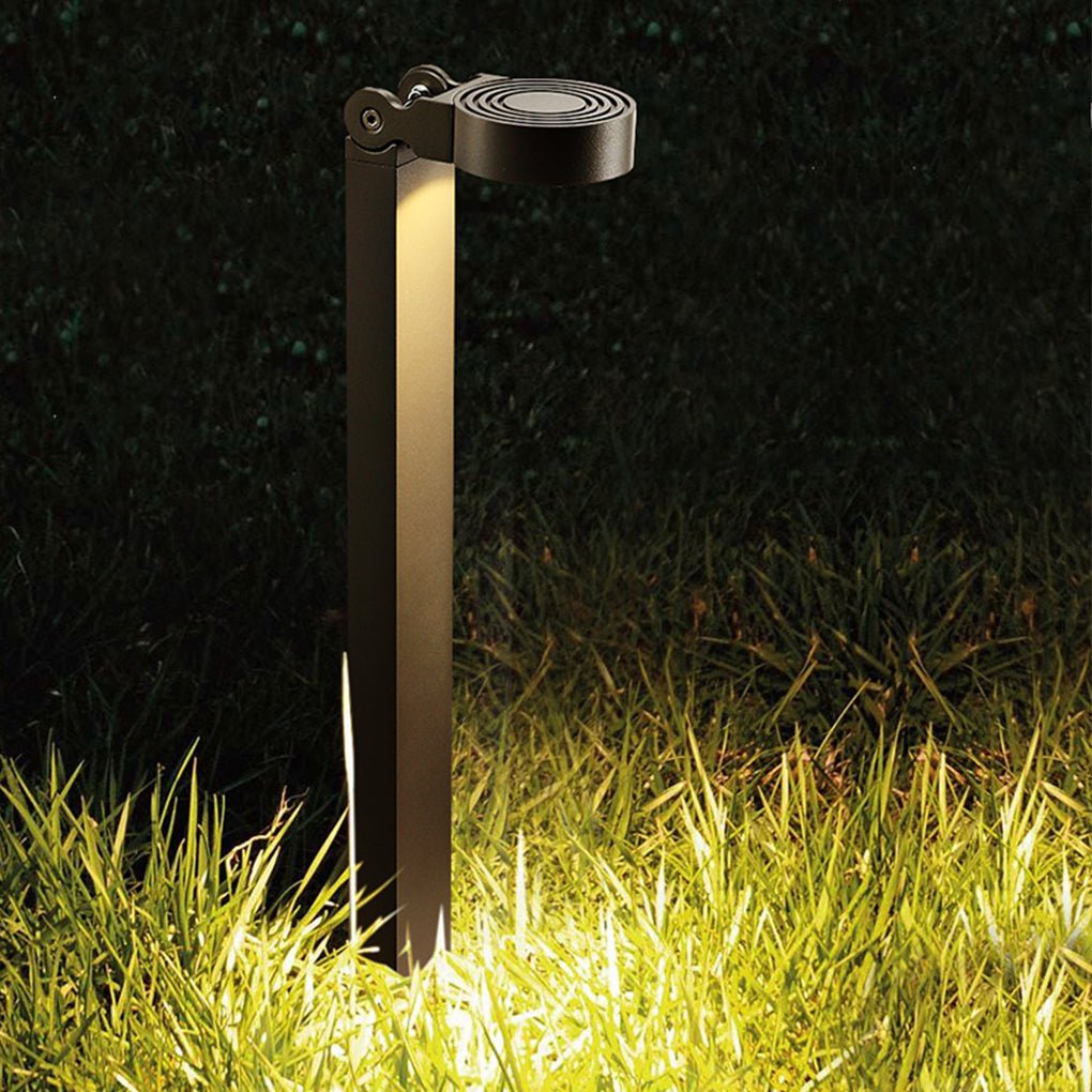 Nordic Clean-Lined Waterproof Exterior LED Garden Lawn Light Landscape Lighting, Outdoor Wall Light, Die-Cast Aluminum + Acrylic, H 27in