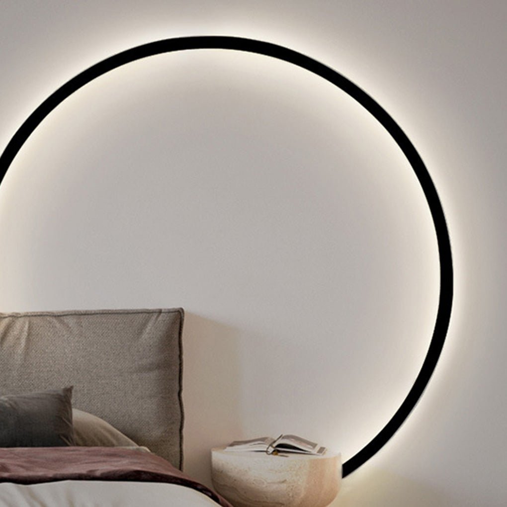 Nordic Clean-Lined Wiring Free Trichromatic Dimming Creative Atmosphere Wall Light, Bedroom Wall Sconce, detail 6