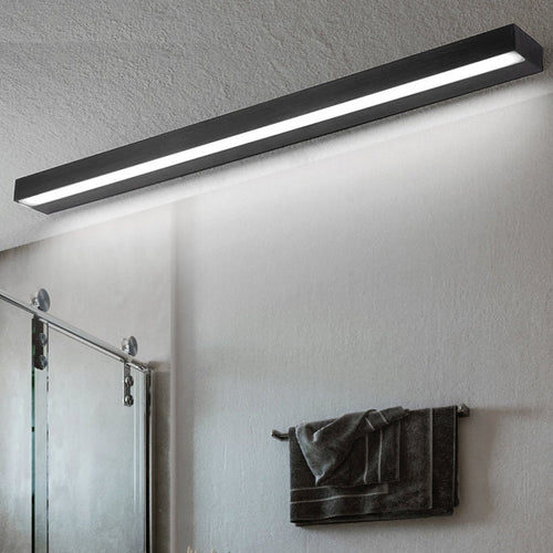 20''/24''/28'' Rectangle LED Bathroom Vanity Fixture with Downlight Design, Bathroom Vanity Light, Aluminum, 20"