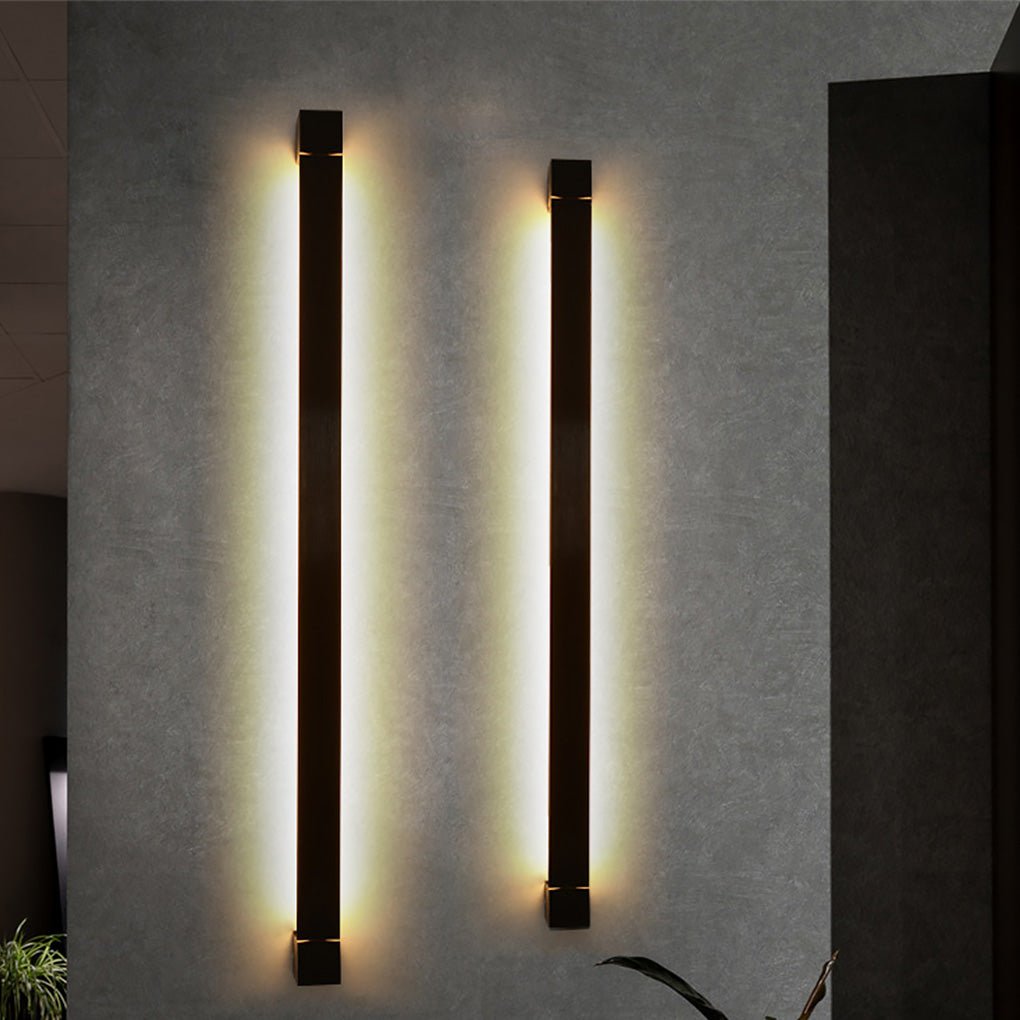 Nordic Ultra-thin Long Strip LED Bedside Background Wall Rotatable Wall Light, Hardwired Wall Sconce, detail 9