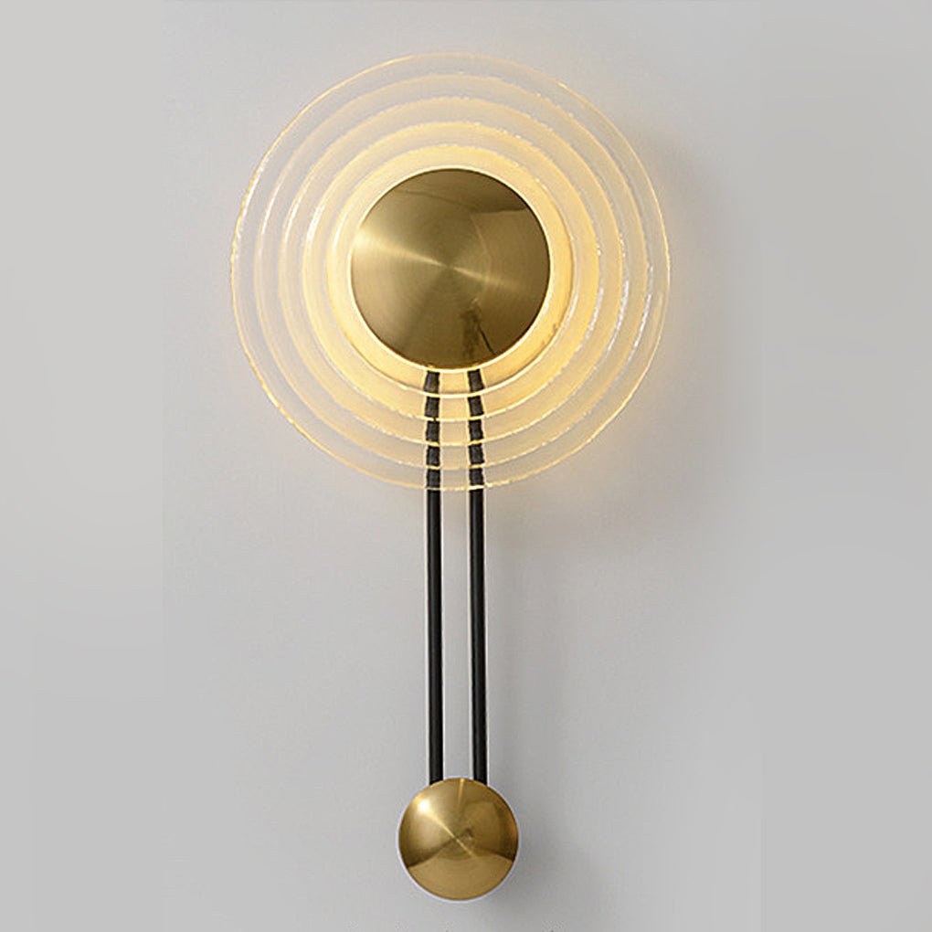 Nordic Unique Corrugated Ripple Glass Ins Aisle Bedside Decorative LED Wall Light, Bedroom Wall Sconce, detail 4