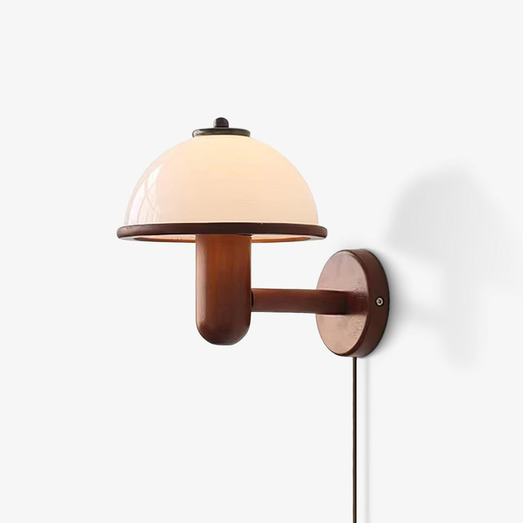 Oak Mushroom Wall Light, Plug-In Wall Sconce, detail 35