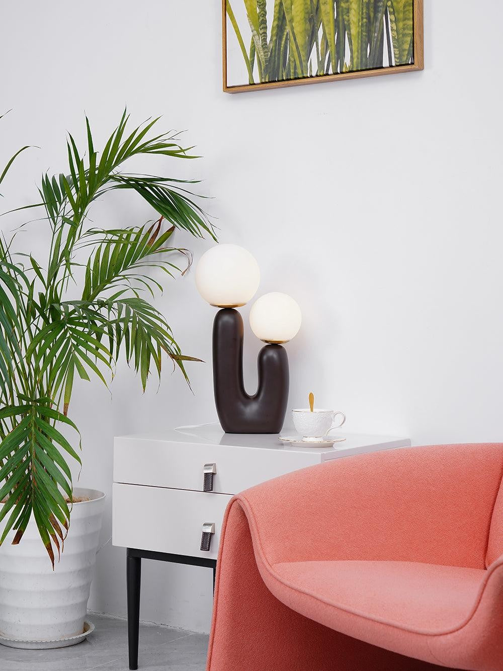 Oo Smooth Resin Table Light, Bedside Table Lamp, detail 11