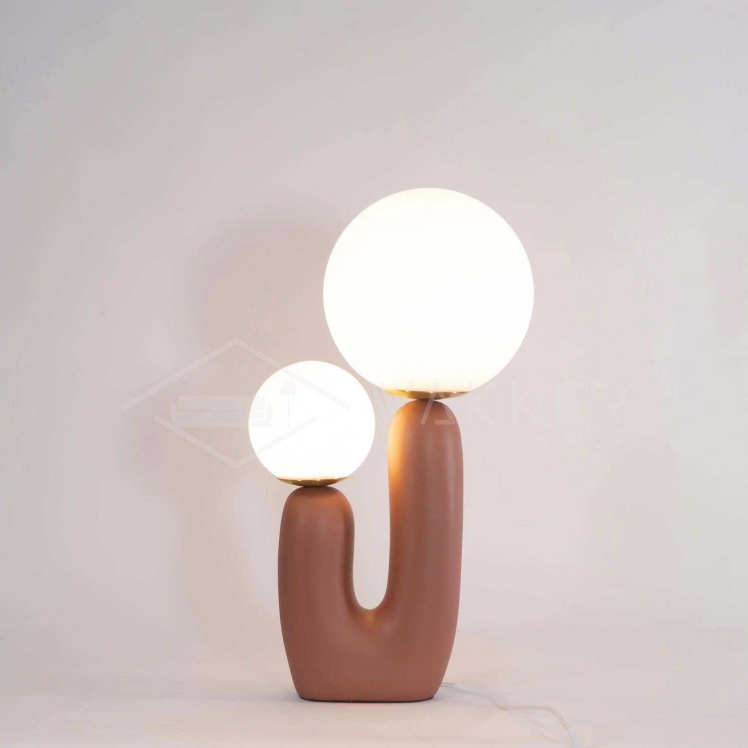Oo Smooth Resin Table Light, Bedside Table Lamp, detail 12