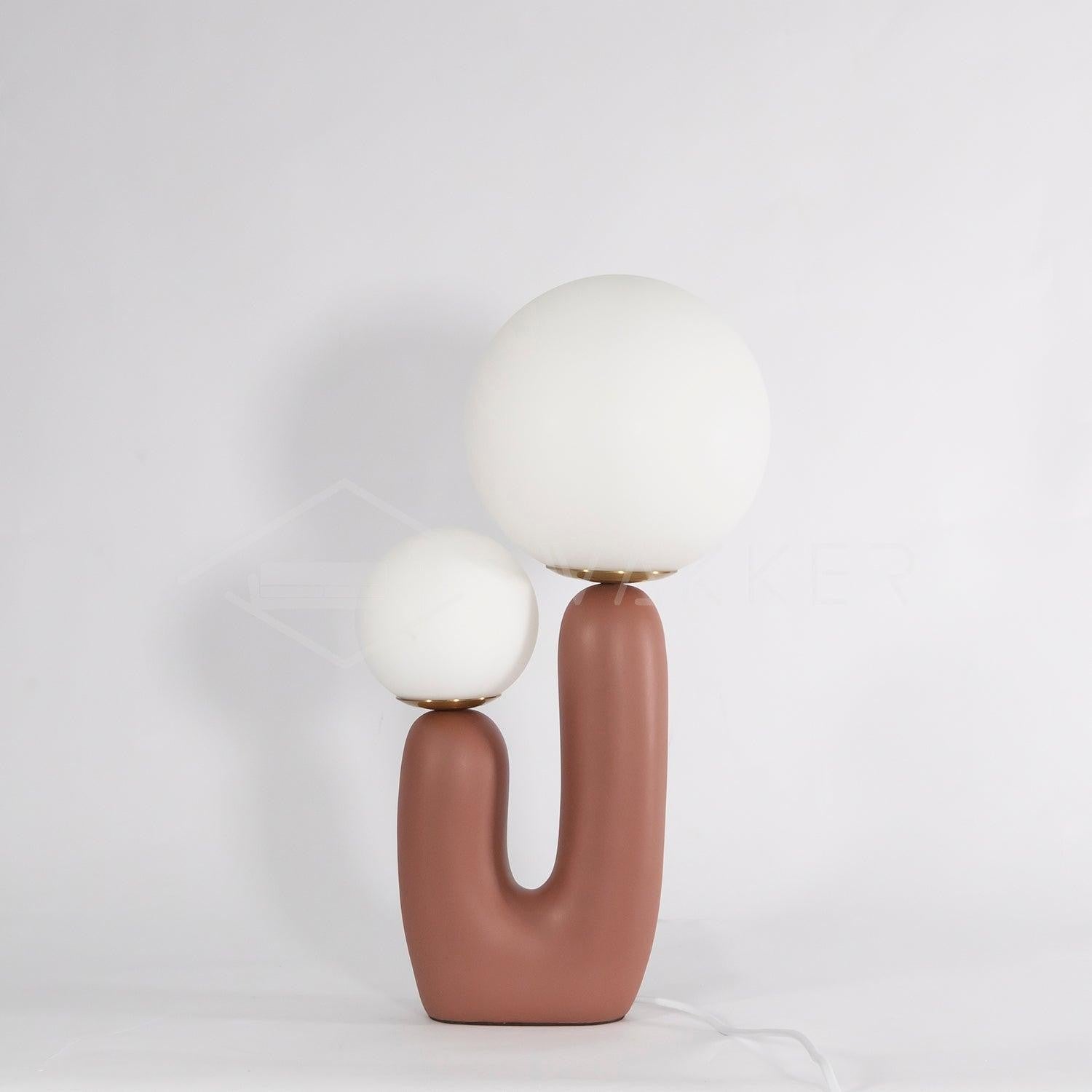 Oo Smooth Resin Table Light, Bedside Table Lamp, detail 4