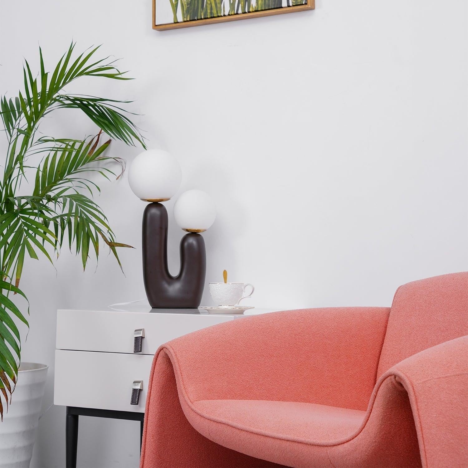 Oo Smooth Resin Table Light, Bedside Table Lamp, detail 9