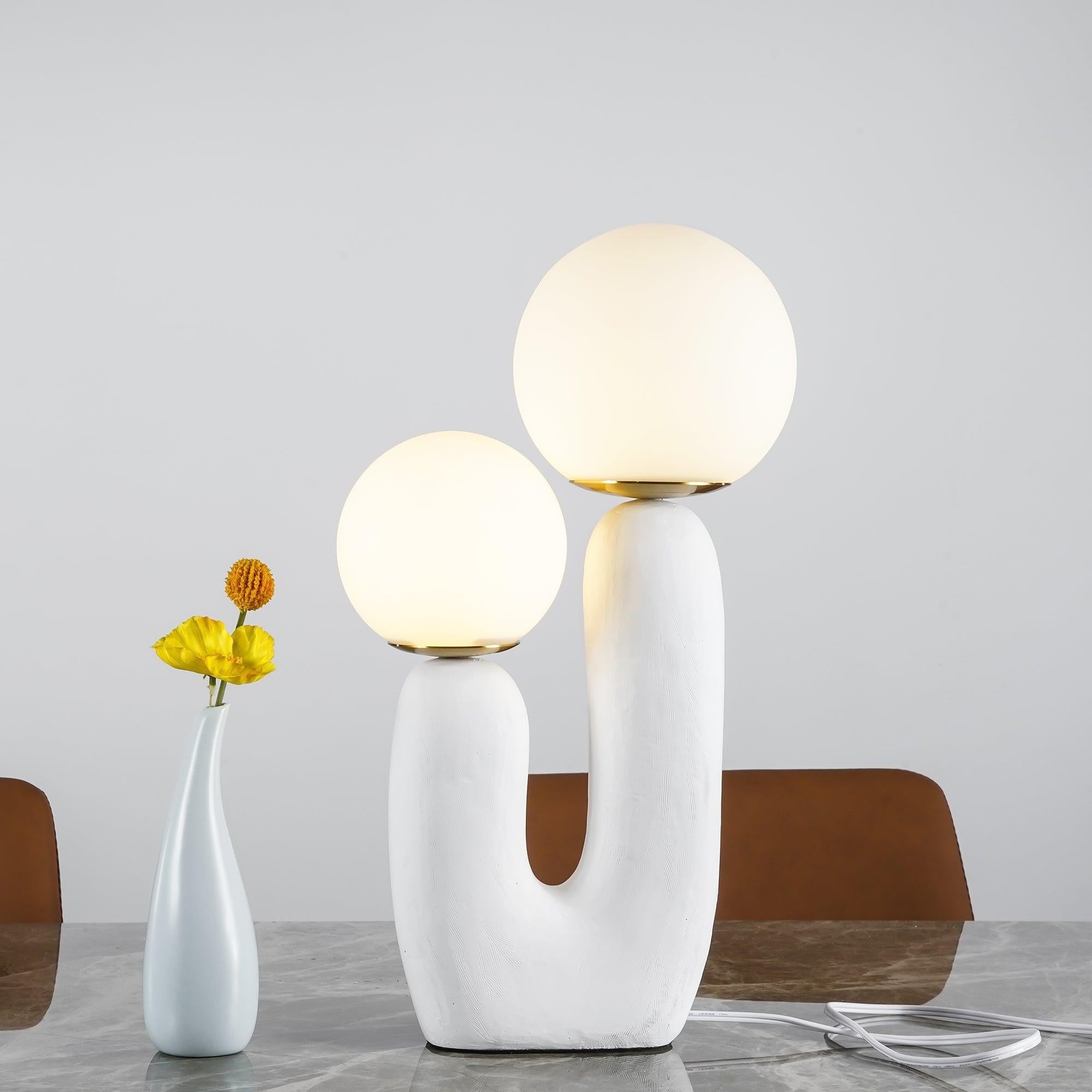 Oo Textured Resin Table Light, Bedside Table Lamp, detail 15