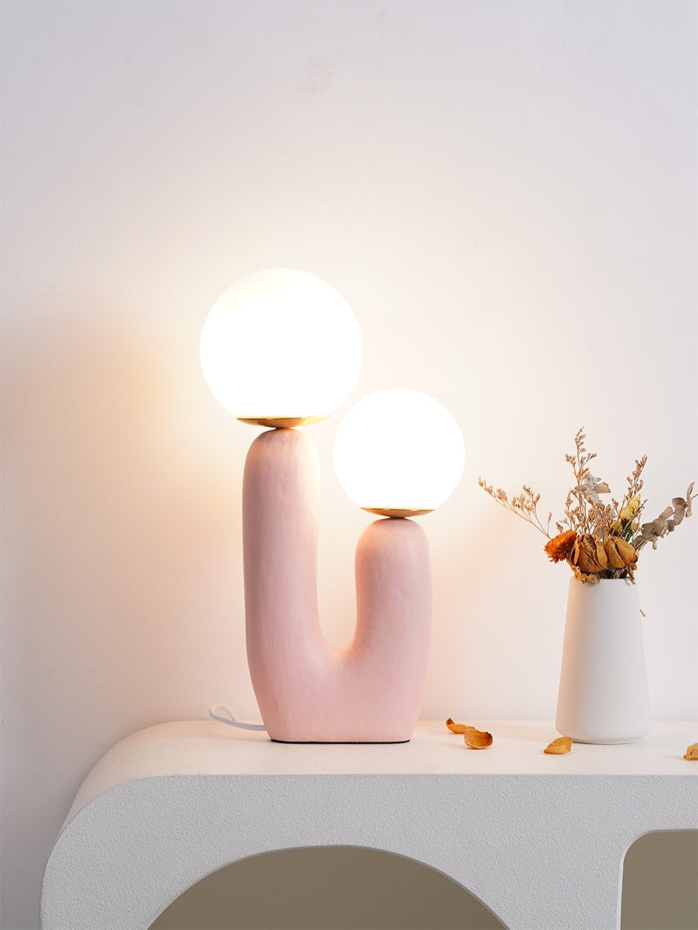 Oo Textured Resin Table Light, Bedside Table Lamp, detail 21