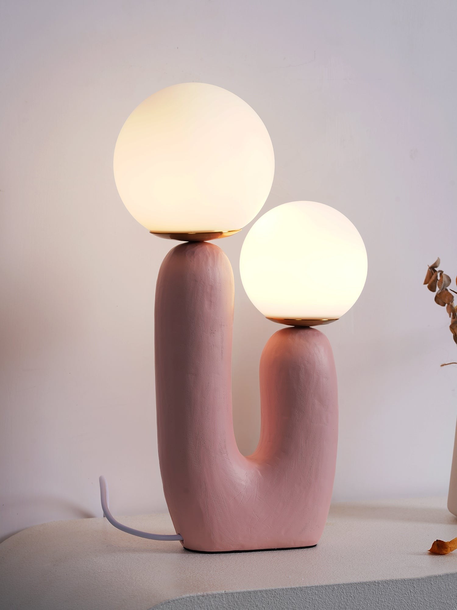 Oo Textured Resin Table Light, Bedside Table Lamp, detail 24