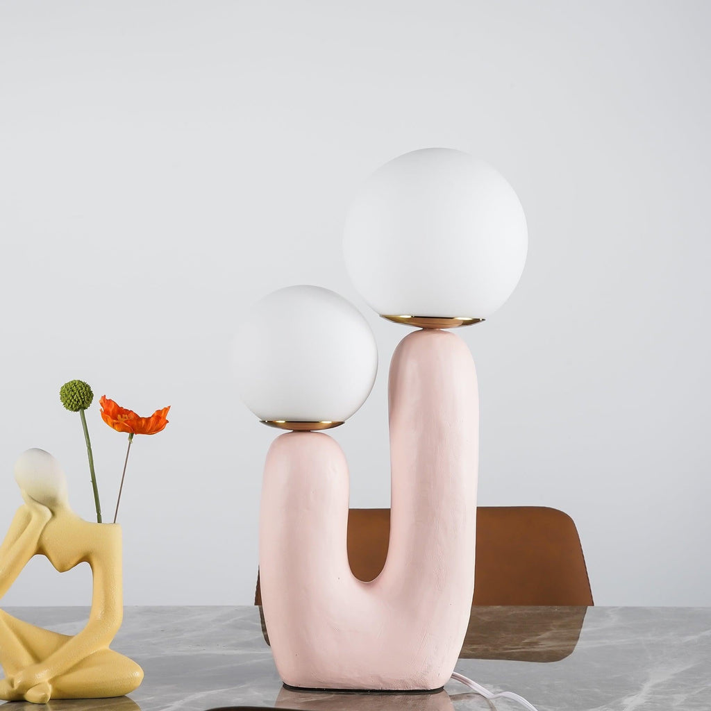 Oo Textured Resin Table Light, Bedside Table Lamp, detail 27