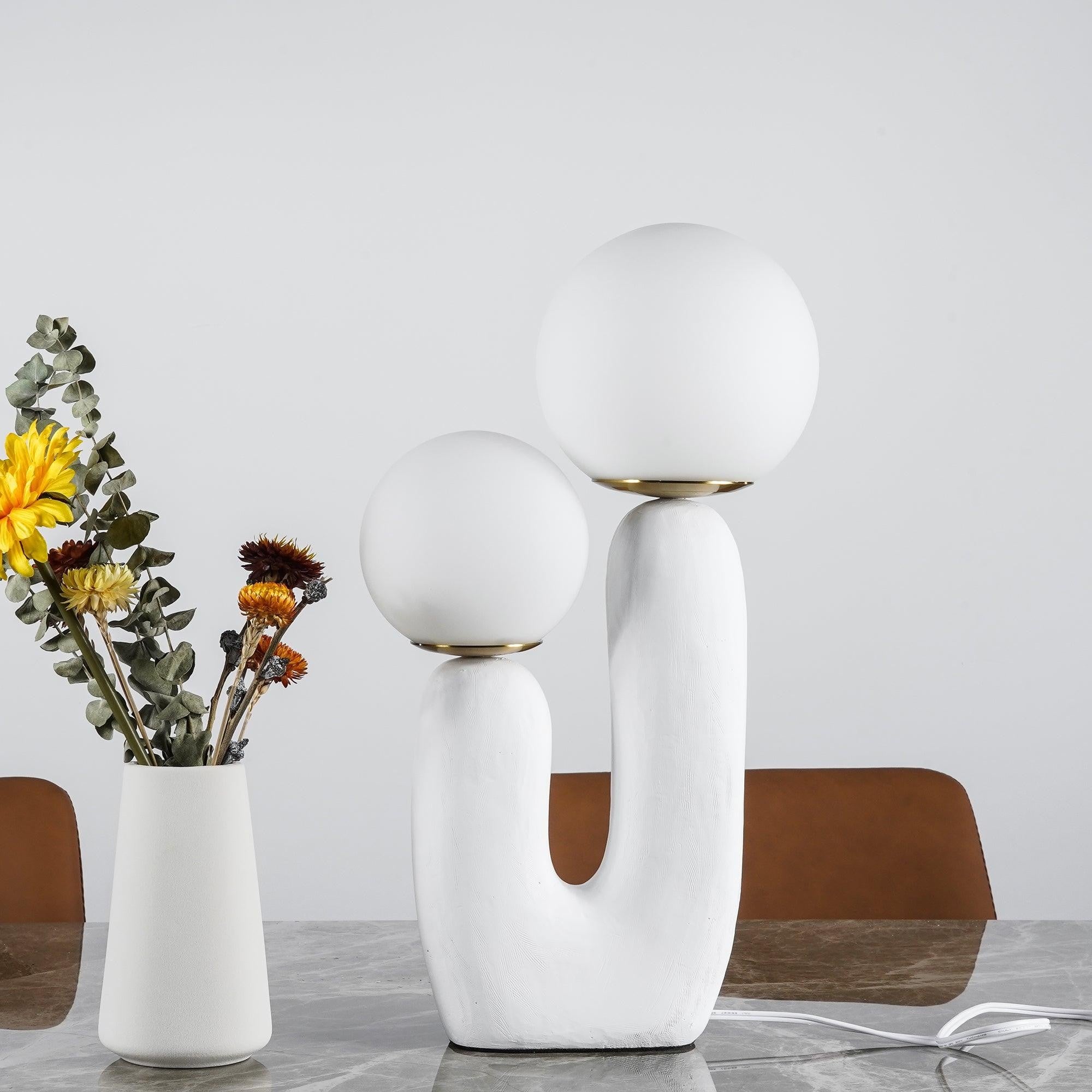 Oo Textured Resin Table Light, Bedside Table Lamp, detail 39