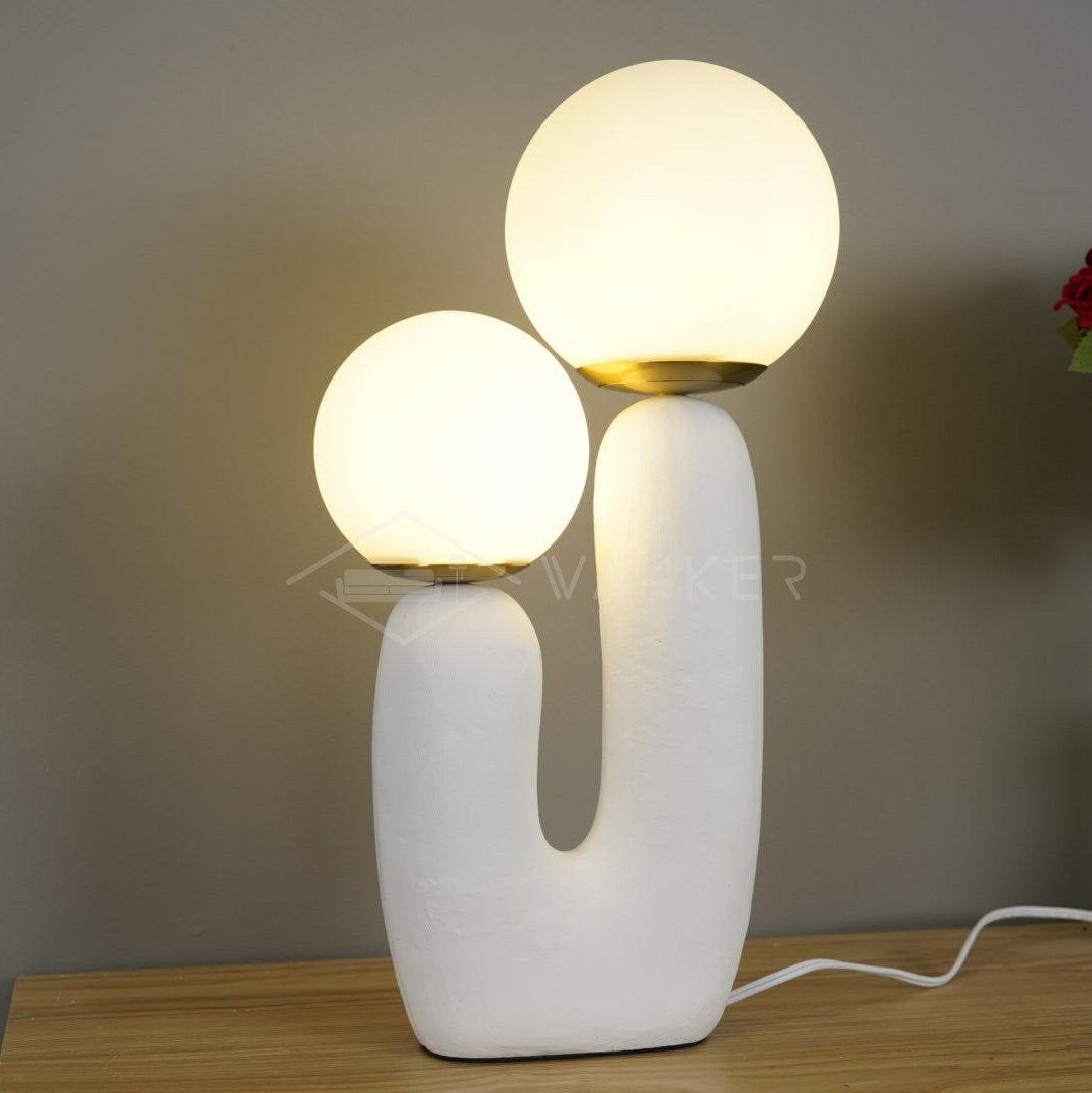 Oo Textured Resin Table Light, Bedside Table Lamp, detail 40