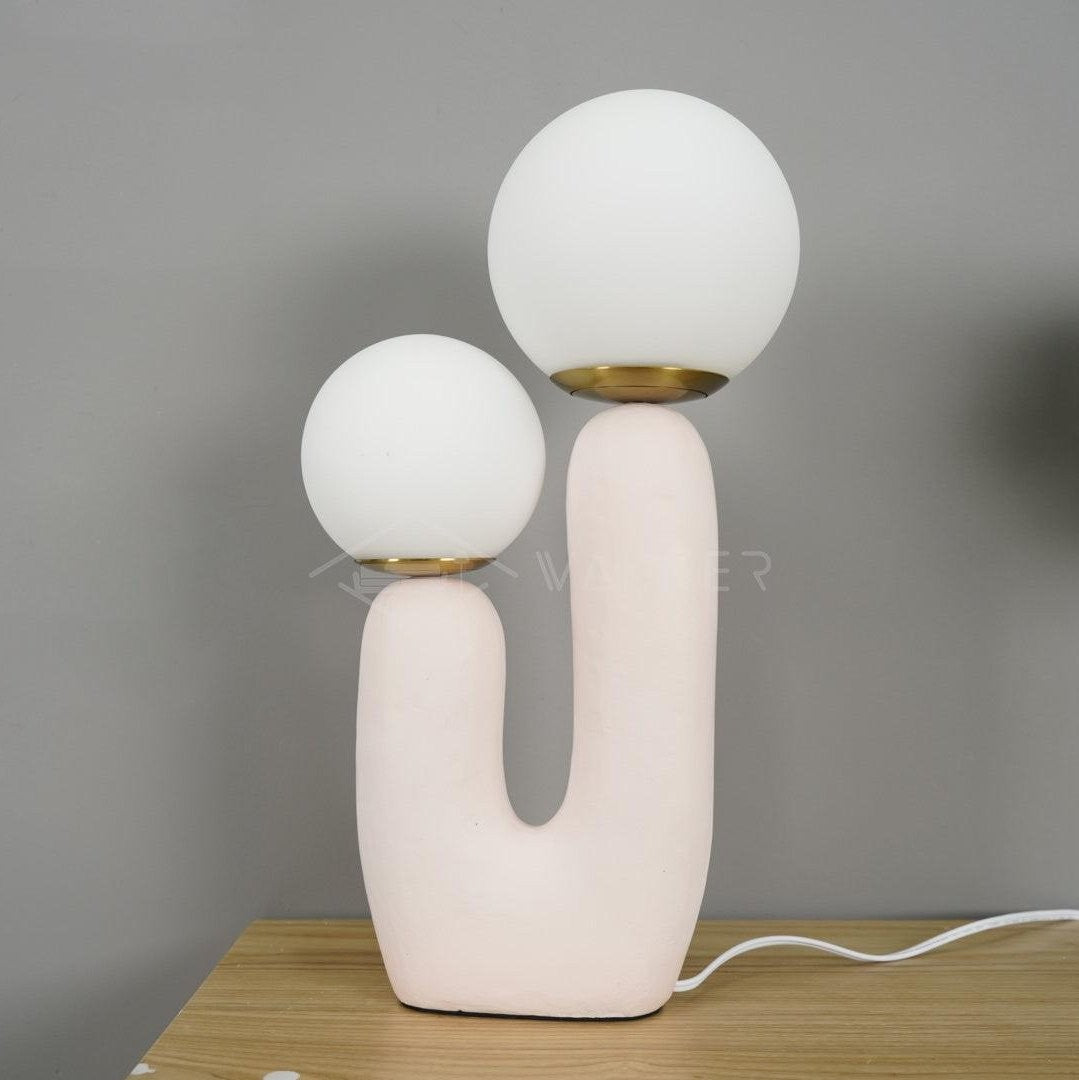Oo Textured Resin Table Light, Bedside Table Lamp, detail 46