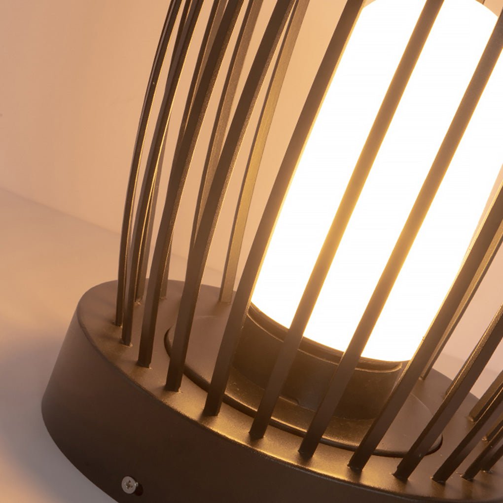 Industrial Courtyard Waterproof Caged LED Floor Light, Floor Lamp, detail 17