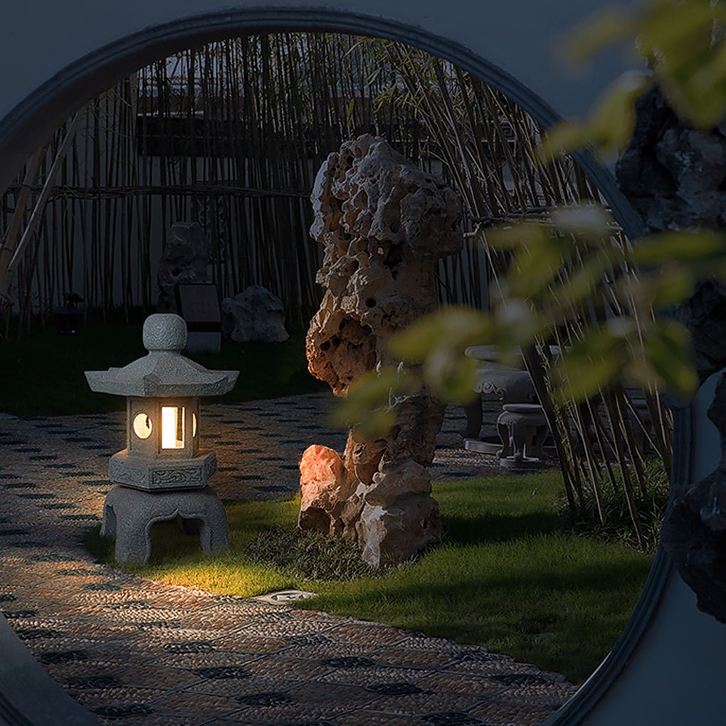 Exterior Garden Waterproof Landscape Lighting Decorative Imitation Stone Tower Light, Outdoor Wall Light, detail 2
