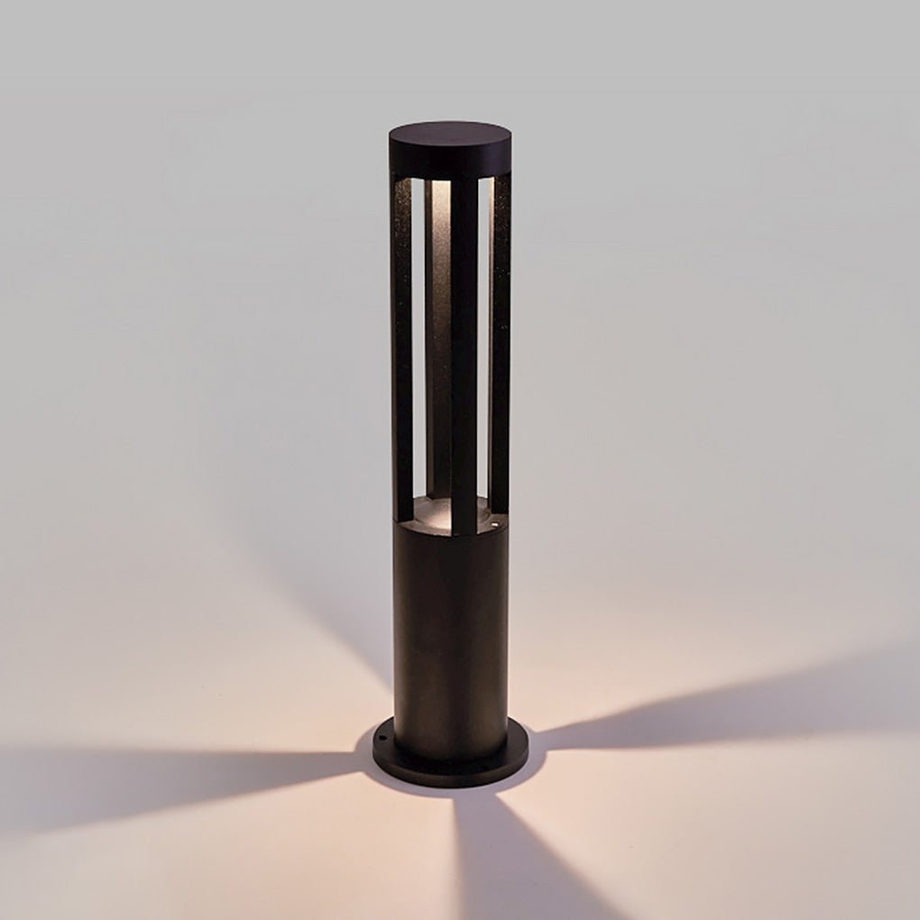 Circular Strips IP65 Waterproof Black Contemporary Exterior Light Pathway Lights, Outdoor Wall Light, detail 9
