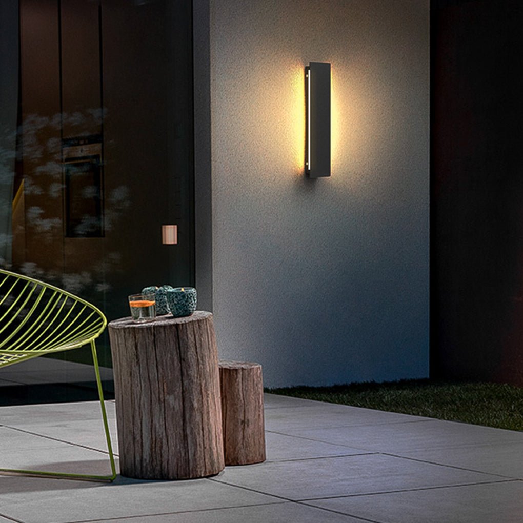 Exterior Contemporary Waterproof Long Strip Bright LED Wall Light for Villa Courtyard, Outdoor Wall Light, detail 2