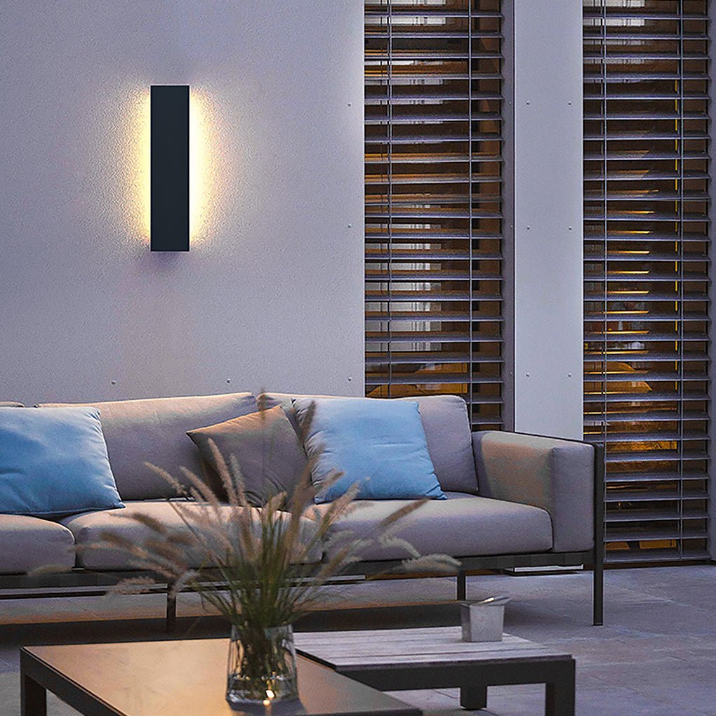 Exterior Contemporary Waterproof Long Strip Bright LED Wall Light for Villa Courtyard, Outdoor Wall Light, detail 3